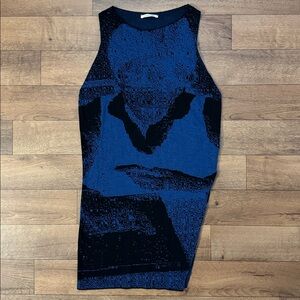 Paloma Wool Size XXL Ali Jacquard Asymmetric Hem Sweater Artsy Printed Unique